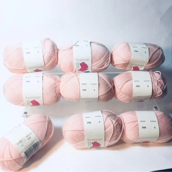 Villawool 5 Ply Machinewash Yarn Lot Of 8 Skeins 280 Lot 8 + 1 Skein 13 Lot 105 - Picture 2 of 12